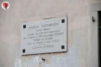 Trieste - via del Castello (San Giusto) targa Angelo Cattaruzza