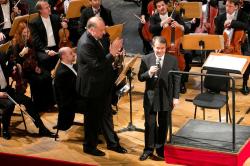 il sindaco R. Cosolini e C. Orazi sovrintendente del teatro G. Verdi - foto Parenzan