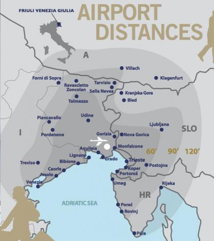 aeroporto ronchi mappa