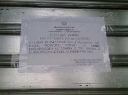 chiuso per evasione