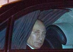 putin in automobile