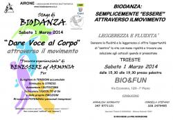 stage biodanza 1 marzo2014