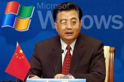 presidente cina hu-jintao microsoft
