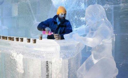 scultore ghiaccio jonathan bouchard